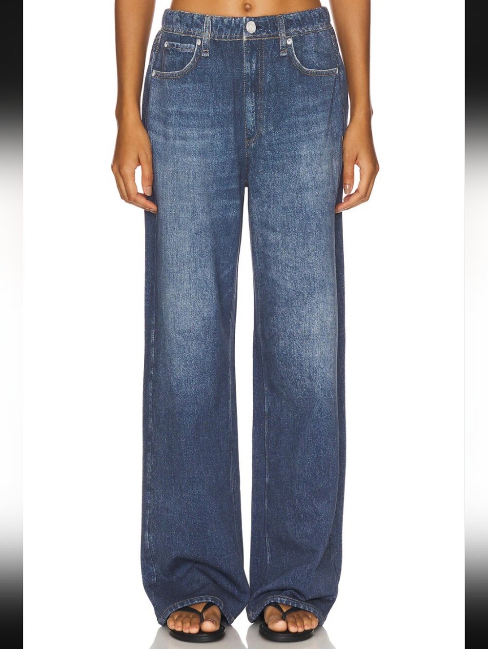 Rag & Bone Miramar Wide Leg Pant Pull-on Sweatpant Jeans Terry Petra Size M NWT